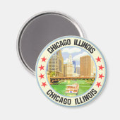 Chicago Magnet (Vorderseite/Rückseite)