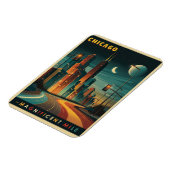 Chicago Magnificent Mile Vintag Magnet (Linke Seite)