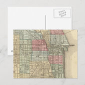 Chicago Map by Mitchell Postkarte (Vorne/Hinten)