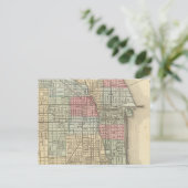 Chicago Map by Mitchell Postkarte (Stehend Vorderseite)