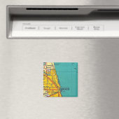 Chicago Map Magnet (In Situ (Geschirrspüler))
