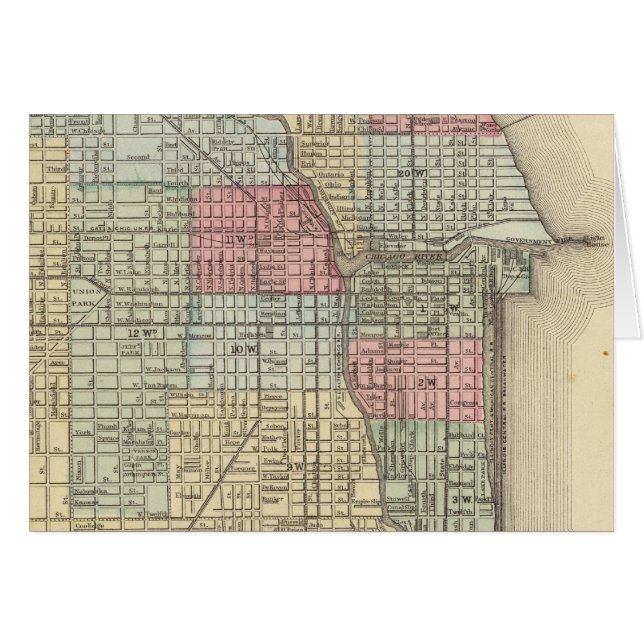 Chicago Map von Mitchell (Vorderseite (Horizontal))