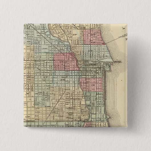 Chicago Map von Mitchell Button (Vorderseite)