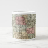 Chicago Map von Mitchell Jumbo-Tasse (Vorderseite)