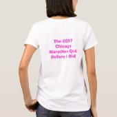 Chicago Marathon 2007 Finisher T-Shirt (Rückseite)