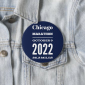 Chicago Marathon 2022 Button (Beispiel)