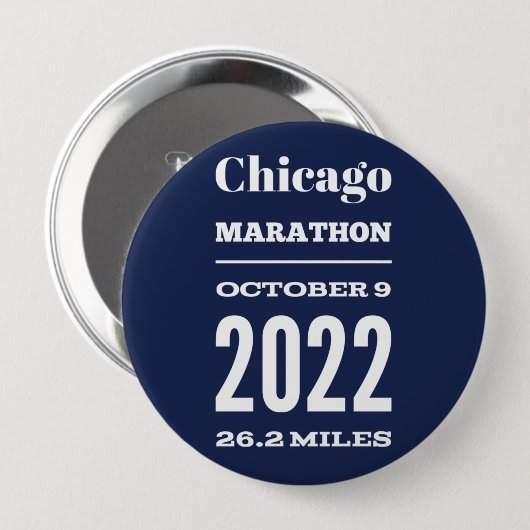 Chicago Marathon 2022 Button (Vorne & Hinten)