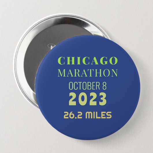 Chicago Marathon 2023 Button (Vorne & Hinten)