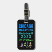 Chicago Marathon 2023 Gepäckanhänger (Vorderseite vertikal)