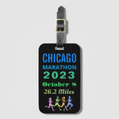 Chicago Marathon 2023 Gepäckanhänger (Vorderseite Vertikal)