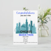 Chicago Marathon 2025 Acceptance Runner Gift (Stehend Vorderseite)