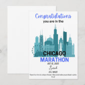 Chicago Marathon 2025 Annahme Läufer Geschenk (Vorne/Hinten)