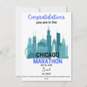 Chicago Marathon 2025 Annahme Läufer Geschenk (Vorderseite)