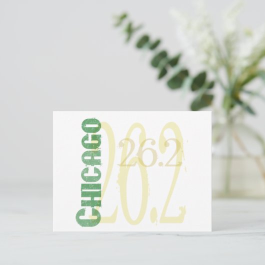 Chicago Marathon Postkarte (Stehend Vorderseite)