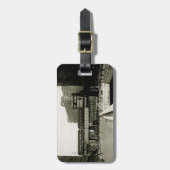 CHICAGO MERCHANDISE MART TROLLEY ZUG WATERCOLOR GEPÄCKANHÄNGER (Vorderseite vertikal)