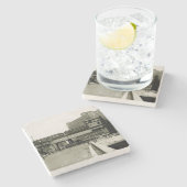 CHICAGO MERCHANDISE MART TROLLEY ZUG WATERCOLOR STEINUNTERSETZER (Seitenansicht)