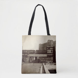 CHICAGO MERCHANDISE MART TROLLEY ZUG WATERCOLOR TASCHE