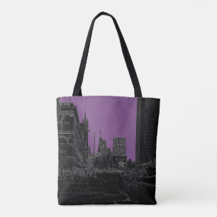 Chicago Michigan Avenue 1960er Jahre Leuchtende Ka Tasche