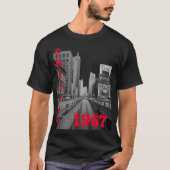 Chicago Michigan Avenue 1967 Street Scene T-Shirt (Vorderseite)