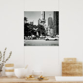 Chicago Michigan Avenue 1971 Vintages Foto Poster (Küche)