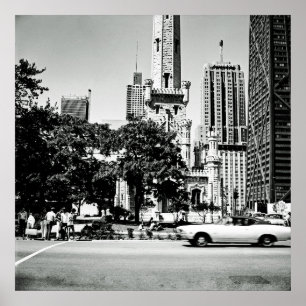 Chicago Michigan Avenue 1971 Vintages Foto Poster