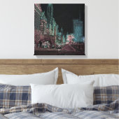 CHICAGO MICHIGAN AVENUE @ ART MUSEUM 1967 NEON LEINWANDDRUCK (Insitu (Schlafzimmer))