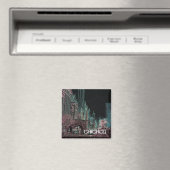 CHICAGO MICHIGAN AVENUE @ ART MUSEUM 1967 NEON MAGNET (In Situ (Geschirrspüler))