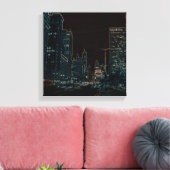 Chicago Michigan Avenue in den 1960er Jahren glühe Leinwanddruck (Insitu (Wohnzimmer))