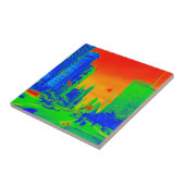 Chicago Michigan Avenue @ Night 1967 Neon Colorful Fliese (Seite)