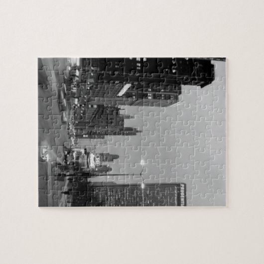 Chicago Michigan Avenue @ Night März 6, 1967 Puzzle (Horizontal)