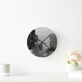 Chicago Michigan Avenue @ Night März 6, 1967 Runde Wanduhr (Zuhause)