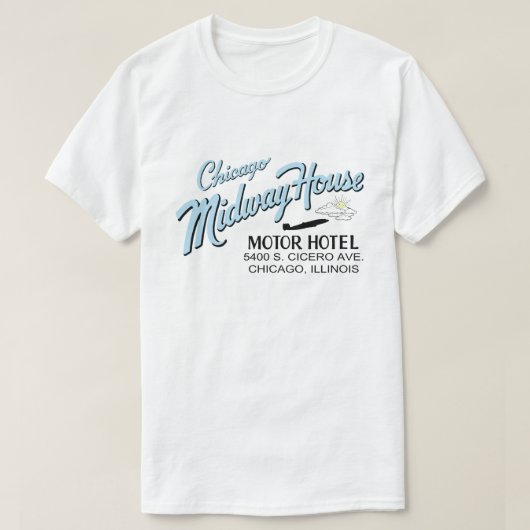 Chicago Midway House Motor Hotel, Chicago, IL T-Shirt (Design vorne)