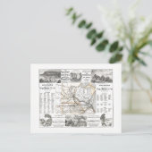 Chicago, Milwaukee und Saint Paul Railmap Postkarte (Stehend Vorderseite)