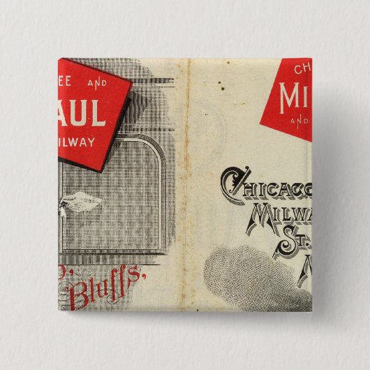 Chicago Milwaukee und St. Paul Railway Button (Vorderseite)