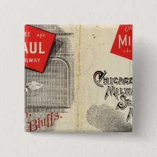 Chicago Milwaukee und St. Paul Railway Button