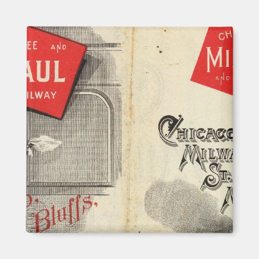 Chicago Milwaukee und St. Paul Railway Magnet (Vorne)