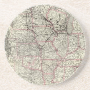 Chicago Milwaukee und St Paul Ry und Verbindungen Getränkeuntersetzer