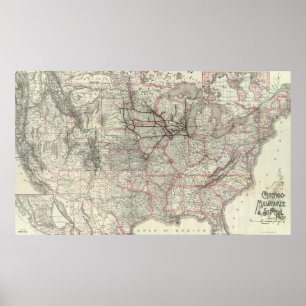 Chicago Milwaukee und St. Paul Ry und Verbindungen Poster