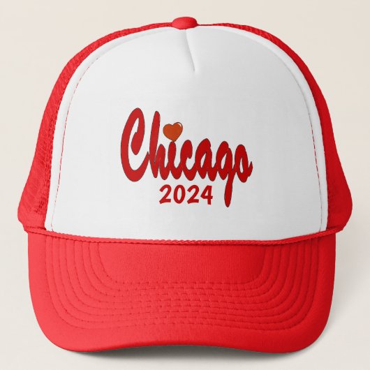 Chicago mit einem Herz Truckerkappe (Vorderseite)