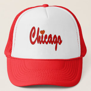 Chicago mit einem Herzen Truckerkappe