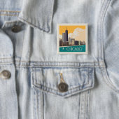 Chicago | Modern Skyline Button (Beispiel)