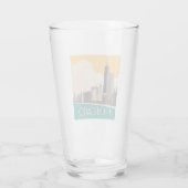 Chicago | Modern Skyline Glas (Rückseite)