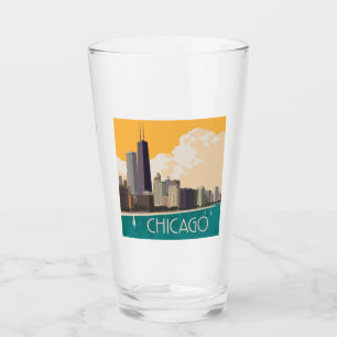 Chicago Modern Skyline Glas