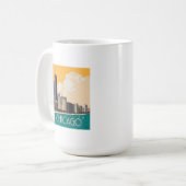 Chicago | Modern Skyline Kaffeetasse (Vorderseite Links)