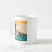 Chicago | Modern Skyline Kaffeetasse (Vorderseite Links)