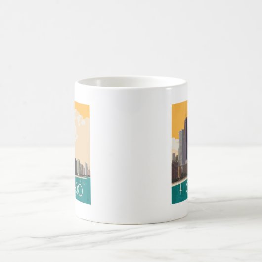 Chicago | Modern Skyline Kaffeetasse (Mittel)