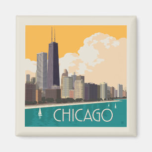 Chicago Modern Skyline Magnet