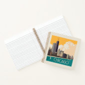 Chicago | Modern Skyline Notizblock (Innenseite)