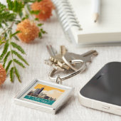 Chicago | Modern Skyline Schlüsselanhänger (Seite)