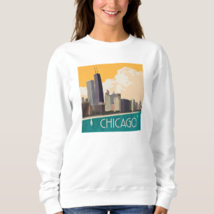 Chicago   Modern Skyline Sweatshirt